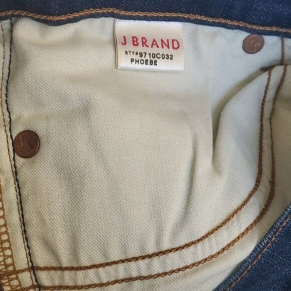 J Brand Phoebe Rookie Low Rise Dark Wash Jeans Size 27 NWOT - Picture 6 of 8
